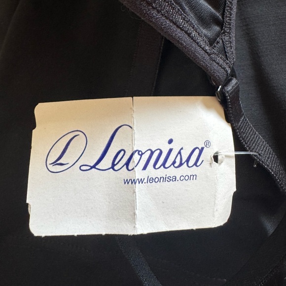 NWT Leonisa Women’s PowerSlim Secret Sculpting 2-Way Tank in black, size Medium. - Picture 9 of 14